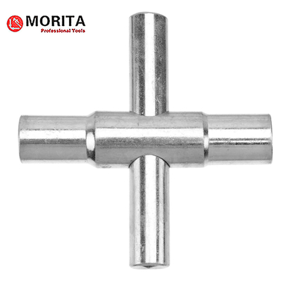 Outils de plomberie 4 voies Sillcock clé 4 clef de serrure Tailles 1 / 4 ′′, 9 / 32 ′′, 5 / 16 ′′, 11 / 32 ′′ (1 Pack) en acier inoxydable