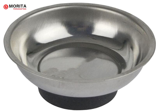 Outils de plomberie boîte magnétique ronde en acier inoxydable de diamètre 150 mm porte boulons, écrous, vis et pièces