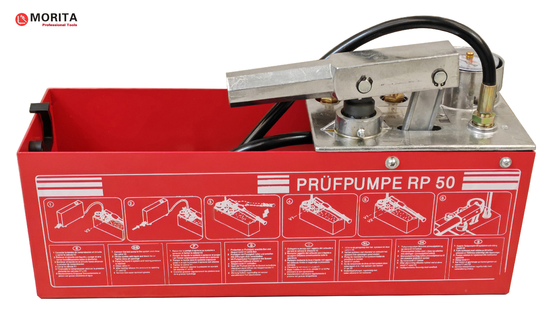 Pompes hydrauliques à main 5Mpa 12L Outils de plomberie en laiton et acier et alliage d'alcool Pipe d'eau sous pression et fuite de test