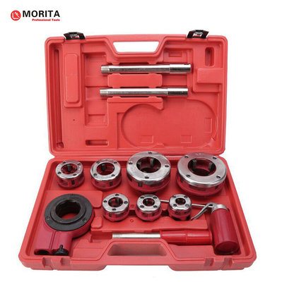 Kit d'outils pour le filetage de tuyaux à chenilles 6 pièces 1/2&quot;-2&quot; en fonte, en acier allié pour le filetage de tuyaux à gaz ou de tuyaux en fer galvanisé