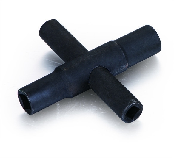 Outils de plomberie 4 voies Sillcock clé 4 clef de serrure Tailles 1 / 4 ′′, 9 / 32 ′′, 5 / 16 ′′, 11 / 32 ′′ (1 Pack) en acier inoxydable