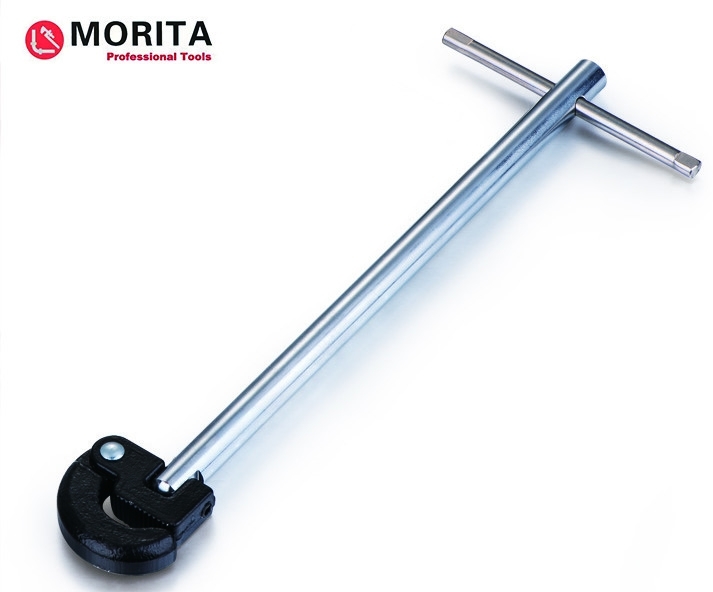 280mm/11" clef de tuyauterie de bassin auto-réglable dans une plage de 180 degrés en acier au carbone finition chrome