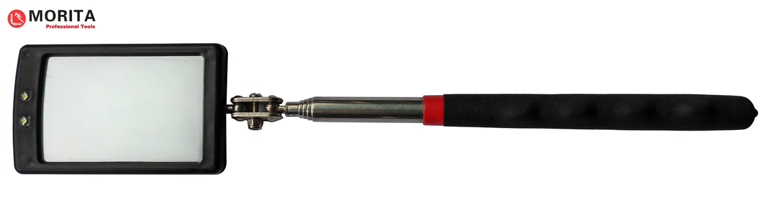 Outils de plomberie Téléscopie miroir d'inspection 65 * 42mm LED lumière être tourné dans toutes les directions acier inoxydable