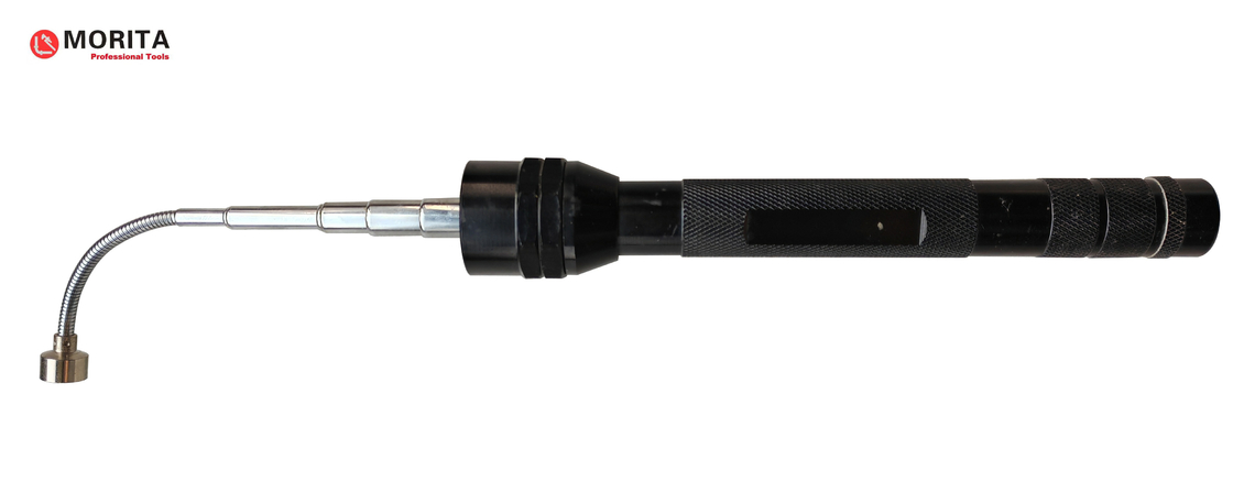 Outils de plomberie lampe de poche magnétique télescopique avec 6 lampes LED réglable à 360 degrés cou doux alliage d'aluminium 640 mm