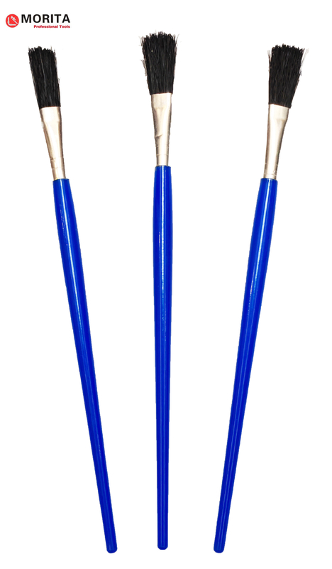 Le pinceau à flux, le manche en plastique, les outils de plomberie, le brosset, la longueur en plastique, 195 mm, pour appliquer du flux ou de la colle sur les joints et les fils.