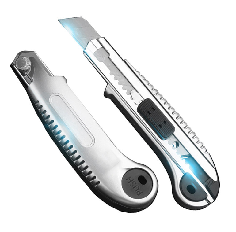 Coupe de lame couteau utilitaire alliage d'acier et ABS SK5 lames de rechange avec système de verrouillage de lame système de changement de lame sans outil
