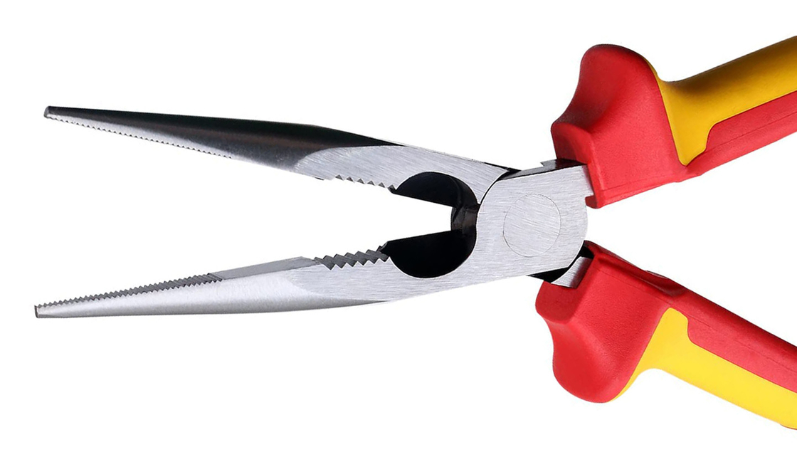 Outils à main isolés à haute dureté pinces de nez à pinces VDE 6&quot; 8&quot;
