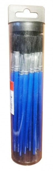 Outils de plomberie Tubes en plastique avec pendentif Brosses à flux en vrac avec poignée en plastique bleu 25 pièces