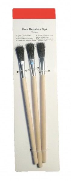 Outils de plomberie Flux brosse poignée de bois poignée de bois longueur 195mm 25mm * 12 mm Appliquer du flux ou de la colle sur les joints et les fils